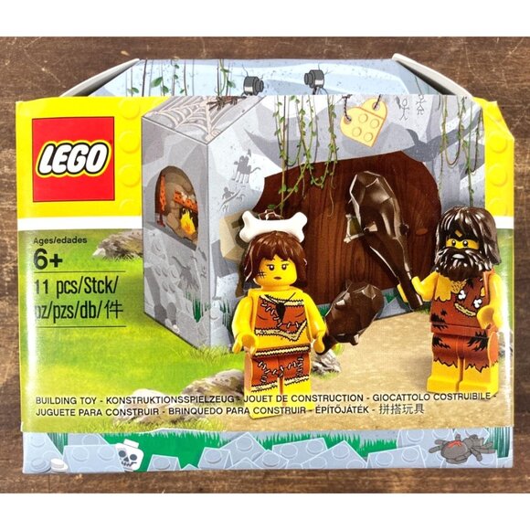 Lego Iconic Cave Man & Woman Minifigure Set Prehistoric New SEALED 5004936 - Picture 1 of 3